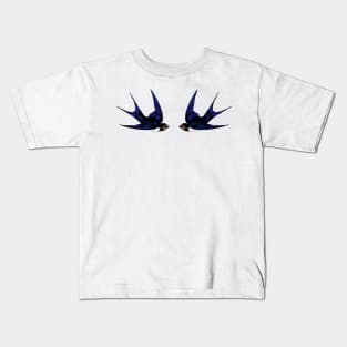 Twin Swallows Kids T-Shirt